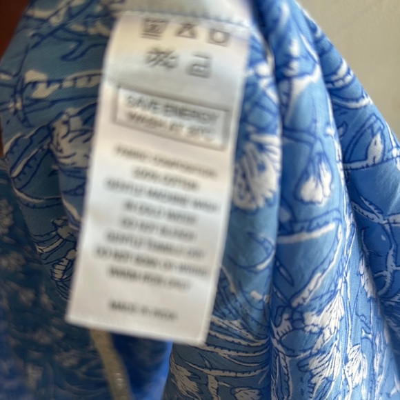 Blue Midi Sundress with Crew Neck for Weddings - Picture 7 of 9